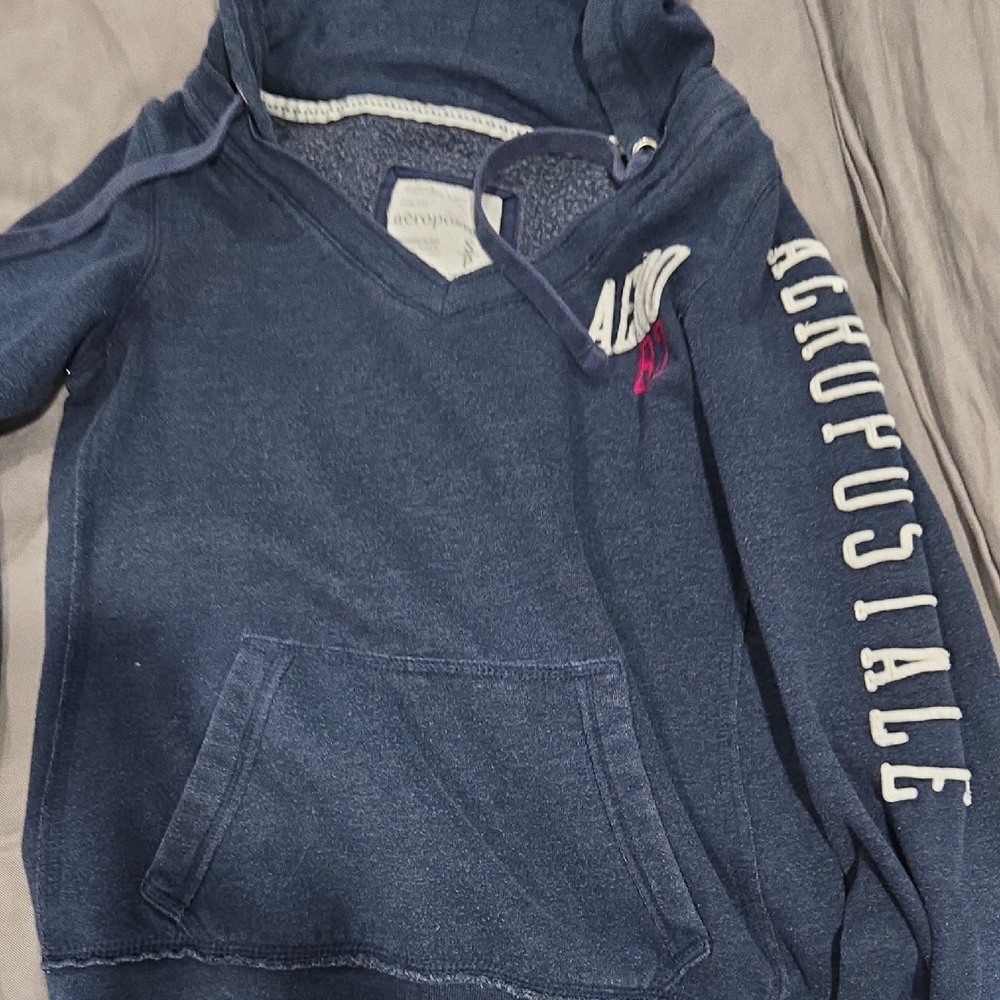 Aeropostale Navy Pullover Hoodie